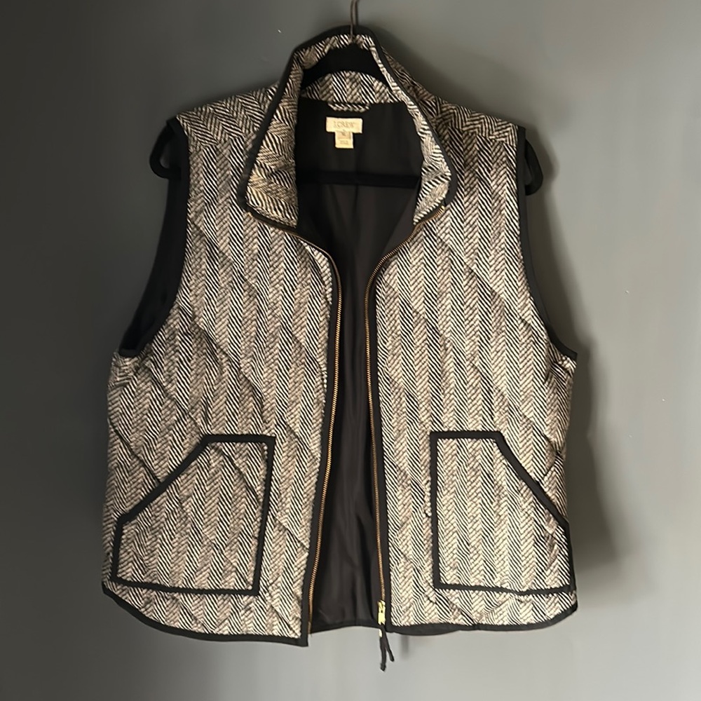 J. Crew Herringbone vest